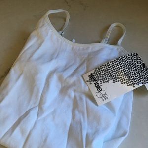 Girls white cami/tank L